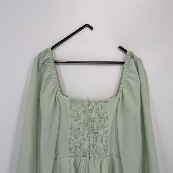 Abercrombie & Fitch Lace Up Flirty Long Sleeve Mini Dress - Picture 6 of 6